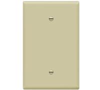 ENERLITES Blank Device Placca da parete, copertura jumbo, finitura lucida, 1 modulo oversize, 14 x 8,9 cm, policarbonato termoplastico, 8801O-I, avorio