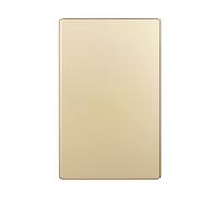 ENERLITES Piastra da parete per dispositivi in bianco, piastra da parete senza viti, dimensioni standard, 1 banda 4,7 x 7,9 cm, termoplastica in policarbonato, elencato UL, SI8801-GD, oro