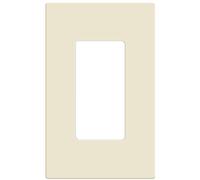 Enerlites SI8831 Decoratore senza viti/GFCI Piastra da parete 1-Gang Dimensioni standard per bambini Piastra di copertura, Mandorla Chiara