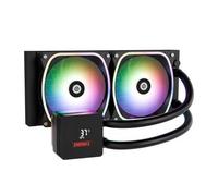 ENERMAX AQUAFUSION II 240 mm ARGB AIO CPU, Dual Chamber|TDP 350W+|Intel LGA 1851/1700/115x/2066|AMD AM5/AM4 |Display digitale |2 ventole SquA RGB ADV 120 PWM |ELC-AQFS240-SQA