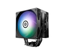 ENERMAX ETS-T41D-ARGB - Radiatore con indicatore di stato digitale, 2 x 120 mm, ARGB PWM-Fan Forward-Reverse Blade, cuscinetti FDB, 4 x 6 mm, verniciati HP|TDP 220W+|incl. Dow Corning TC-5888 |Intel
