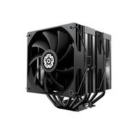 ENERMAX ETS-TD60D CPU Dual Tower, indicatore di stato digitale, 2 X 120 mm, PWM Fan FDB, TDP 250 W+6 X 6 mm heat pipes composite da 6 mm, incl. Dow Corning TC-5888, Intel LGA1851/1700/115x AMD AM5/AM4