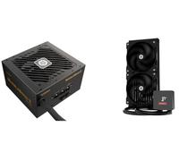 ENERMAX MARBLEBRON II 850 Watt modulare 3.1 ATX Gaming Alimentatore 80PLUS Bronze & LIQMAX IV 240 mm CPU raffreddamento ad acqua con display digitale Bundle; EMB850-LMIV240