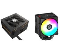 ENERMAX MARBLEBRON II - Alimentatore di rete modulare 3.1 ATX da gaming da 650 Watt, 80PLUS Bronze & ETS-T41D-ARGB, raffreddamento CPU con display digitale di stato EMB650-T41D-ARGB