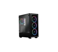 Enermax Starryfort SF30 ARGB Mid Tower Gaming PC Case in vetro temperato, include 4 ventole T.B. RGB A.D ARGB-12 cm PWM - 2 USB 3.0 1 USB 2.0, ECA-SF30-M0BB-ARGB