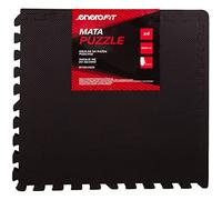 Enero Puzzle Mat Pod Attrezzature da Ginnastica Fitness Combinato Assemblaggio Facile Protezione del Suolo Superficie Antiscivolo Set 4 Pezzi 60 x 60 x 1cm