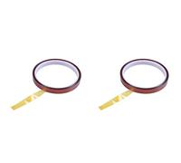 ENERRGECKO 2 pezzi 10 mm larghezza resistente al Kapton aderente ad alta temperatura