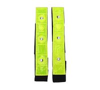 ENERRGECKO 2 x Fascia riflettente Braccio Gamba Cinturino Cintura 4 LED Ciclismo Corsa Jogging