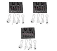 ENERRGECKO 3X Scheda Audio Set Audio Interfaccia Microfono Esterno Diretta Scheda Audio Funzione Bluetooth Funzione per Computer Pc Telefono Cellulare Canto Registrazione