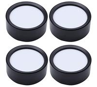 ENERRGECKO 4X Superficie Rotonda Una Montato Lampade da Soffitto Luce 220V di Plafoniere Downlight Molto Sottile Apparecchi Luce 4000K 5W Guscio Nero