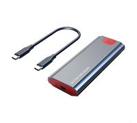 ENERRGECKO M2 SSD Case M.2 a USB 3.1 Gen 2 10Gbps NVMe SSD Case per NVMe PCIE M Key/(B+M) Disco rigido SSD chiave, M2 SSD Case CC