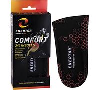 Enertor Comfort 3/4 Length Insoles - Solette Ortopediche - plantari con coppa del tallone profondo - Per il supporto della fascite plantare, sollievo dal dolore del piede e del tallone - Taglia M