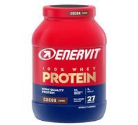 Enervit, 100% Whey Protein, Gusto Cacao, Ideali per il Recupero Post Allenamento, Contiene 27 Dosi da 21 g di Proteine, con Proteine del Siero del Latte Senza Zuccheri Aggiunti, Barattolo da 800 g