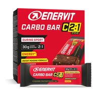 Enervit, Carbo Bar C2:1PRO Brownie, Barrette Energetiche, 30g di Carboidrati, Gu