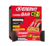 Enervit Carbo Bar C2:1PRO Salty Caramel, Barrette Energetiche, 30g Carboidrati, Gusto Caramello Salato con Sodio, Per Endurance, +50% di Carboidrati Assorbiti, Gluten Free, VeganOK, 12 Barrette da 45g