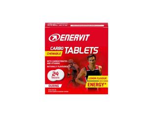 Enervit Carbo Chewable Tablets 24 Tavolette Masticabili Gusto Limone Energy