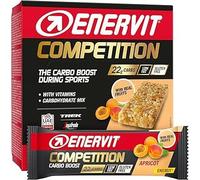 Enervit, Competition Albicocca 12 Porzioni da 30g L1, Barretta Energetica con Albicocca e Uva Passa, per Attività ad Alta Intensità, Barrette Energetiche con 22g di Craboidrati per Barretta