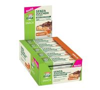 Enervit, Enerzona Protein Snack Gusto Salty Caramel, 30 Barrette Poteiche da 33gr Senza Zuccheri Aggiunti con Proteine del Latte e Fibre, per Mantenere il Tono Muscolare, Senza Olio di Palma