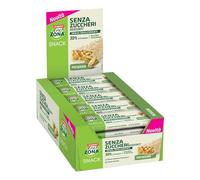 Enervit, Enerzona Snack Pistacchio e Cioccolato Bianco, 30 Barrette da 33g | Barette Proteiche con 29g di Proteine e 26g Fibre per 100g, Senza Glutine, Ideali per uno Spuntino Proteico