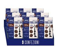 Enervit, Frollini Extra Dark, 100% Vegetali, Per una Colazione Golosa e Dietetica, Ricchi in Proteine e Fibre, con Olio Extravergine di Oliva, Senza Olio di Palma, 9 Sacchetti da 200 Grammi