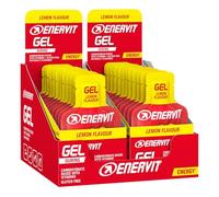 Enervit, Gel Limone, Gel Energetico con Vitamine, 20g di Carboidrati, Adatti Durante Attività Sportiva di Lunga Durata, Alta Densità Energetica, Gusto Limone, VeganOK, Senza Glutine, 24 Pack da 25ml