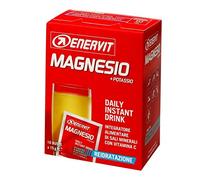 Enervit Magnesio e Potassio, Per Reintegrare Sali Minerali, Gusto Limone, Ricco di Vitamina C, Ottimo Post Allenamento Intenso, Riduzione di Stanchezza e Affaticamento, Vegan, Confezione da 10 Bustine