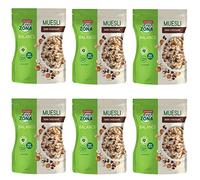 Enervit, Muesli Dark Chocolate, Sacchetto da 230 Grammi, Cereali per una Colazione Proteica, con Cioccolato e Granella di Nocciola, Granola con Proteine della Soia, Bilanciati 40-30-30