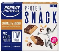 Enervit Protein Snack Barrette Caramello e Arachidi 8 Barrette