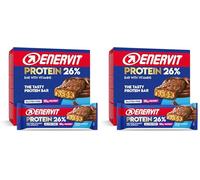 Enervit, Protein Bar 26% Coco Choco, Barrette Proteiche, 10g di Proteine, con Vitamine D e B6, Gusto Cioccolato al Latte, Per il Recupero Dopo lo Sport, Senza Glutine, 12 Barrette da 40g