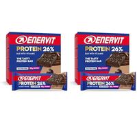 Enervit, Protein Bar 26% Crispy Dark Choco, Barrette Proteiche, 10g di Proteine, con Vitamine D e B6, Gusto Cioccolato, Per il Recupero Dopo lo Sport, Senza Glutine, 12 Barrette da 40g