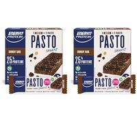 Enervit Protein Pasto Crunchy Dark, Barretta Proteica Sostitutiva del Pasto, Gusto Cioccolato Fondente, Per il Controllo del Peso, 1 Barretta:1 Pasto, VeganOK, Senza Glutine, 6 Barrette da 55g