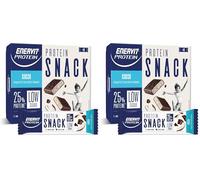 Enervit, Protein Snack al Cocco e Cioccolato Fondente, Low Sugar, Cuore Morbido al Cocco, Barrette Proteiche, Per il Controllo del Peso, Ricche in Fibre, Senza Glutine, 8 Barrette da 27g