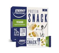 Enervit, Protein Snack al Pistacchio e Cioccolato Bianco, Low Sugar, Ricoperta di Cioccolato Bianco, Barrette Proteiche, Per il Controllo del Peso, Senza Glutine, 8 Barrette da 27g