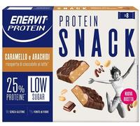 Enervit protein snack caramello e arachidi 8 pezzi da 31 g