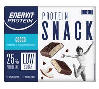 Enervit Proten Snack Al Cocco Low Sugar 8 Barrette Da 27g