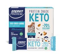 Enervit Protein Snack Keto Coco Choco Almond 70% di Zuccheri Ricco in Proteine