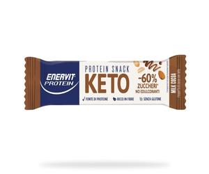 Enervit Protein Snack Keto Milk Cocoa 30 x 35g Barrette Frutta Secca e Cacao