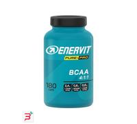 Enervit Pure-Pro BCAA 4:1:1, Compresse di Aminoacidi Ramificati in rapporto 4:1:1 per Supportare i tuoi Muscoli, Riduzione Affaticamento, 3,6g BCAA per Dose, con Vitamine B1 e B6, Vegan, 180 Compresse