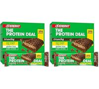 Enervit, The Protein Deal Milk Choco & Hazelnut, Barrette Proteiche, Gusto Nocciola e Cioccolato al Latte, Snack Goloso e Salutare, 20g di Proteine, 1,8g di Zuccheri, Senza Glutine, 12 Barrette da 55g