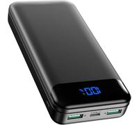 Enerwow Power Bank, 27000 mAh PD 30 W ricarica rapida esterna per cellulare con display digitale, caricatore portatile USB C con serie iPhone, tablet, smartphone