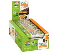 Enervit, Enerzona Protein Snack 40-30-30 Gusto Arancia e Cacao, 30 Barrette proteiche da 33gr Dieta a Zona con Proteine del Latte e Fibre, Senza Olio di Palma