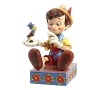 Enesco 4043647 Figurine Pinocchio e Grillo Parlante, PVC, Multicolore, 4x6x12 cm