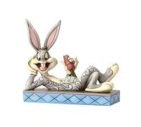 Enesco 4054865-Looney Tunes Quieto Come Una Carota Bugs Bunny Figurine, Resina, Multicolore, 4 x 10 x 9.5 cm