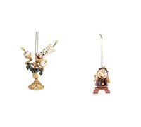 Enesco A21430 Sospensione Lumiere, PVC, Multicolore, 4x5x9 cm+Decorazione a Sospensione, PVC, Multicolore, 3x4x7 cm