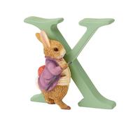 Enesco A5016 Beatrix Potter, Benjamin Bunny con la Lettera X, Statuetta