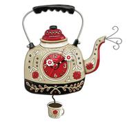 Enesco P1706 Orologio, Bullitore per tè, 35 cm, Resina, Multicolore, 28x28x35.6 cm