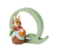 Enesco Beatrix Potter A5009 La signora coniglio con la lettera Q, Statuetta