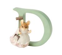 Enesco Beatrix Potter Hunca Munca con la lettera D, Statuetta