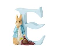Enesco, Beatrix Potter, soprammobile con lettera E "Peter Coniglio"