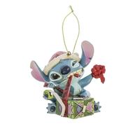 Enesco Decoro per albero di natale, Stich scarta il regalo "Jim Shore" H9 cm